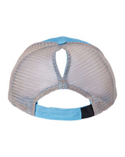 Load image into Gallery viewer, Ponytail Mesh-Back Cap- Sky Blue/Tea