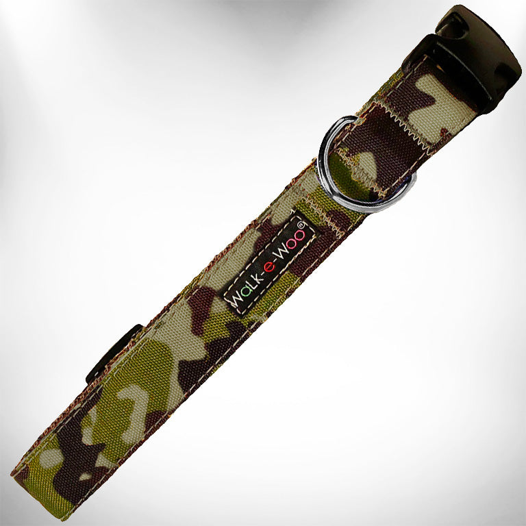 Camo Dog Collars, Leads, and Bows - 3 Styles