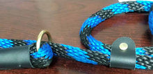Load image into Gallery viewer, Clearance-1/2 X 8&#39; Black Ops  Slip Lead Black/Blue Spiral
