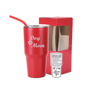30oz Engraved Dog Mom or Dog Dad Tumbler