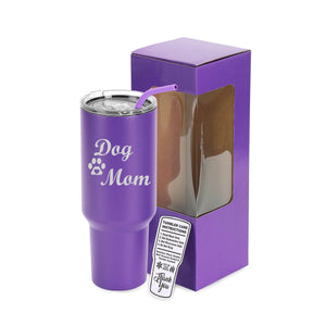 40oz Engraved Dog Mom or Dog Dad Tumbler