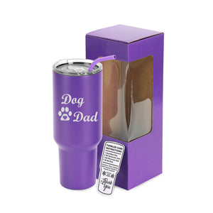 40oz Engraved Dog Mom or Dog Dad Tumbler