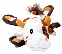 Load image into Gallery viewer, Bumpy Brown Cow Dog Toy