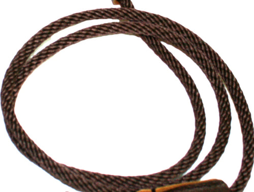 1/4 Solid Braid (Round) Long Line / Check Cord Brown