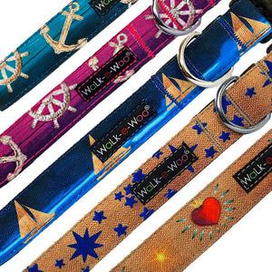 NEW! Nautical, Stars, and Hearts Collars and Leads - 5 Styles