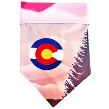 Load image into Gallery viewer, Sport Bandana - Colorado Mountains Pink