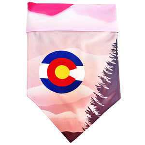 Sport Bandana - Colorado Mountains Pink