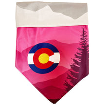 Load image into Gallery viewer, Sport Bandana - Colorado Mountains Pink