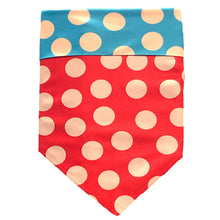 Load image into Gallery viewer, Sport Bandana - DOT Tan/Red/Turquoise