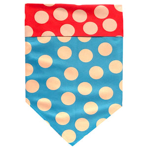 Sport Bandana - DOT Tan/Red/Turquoise