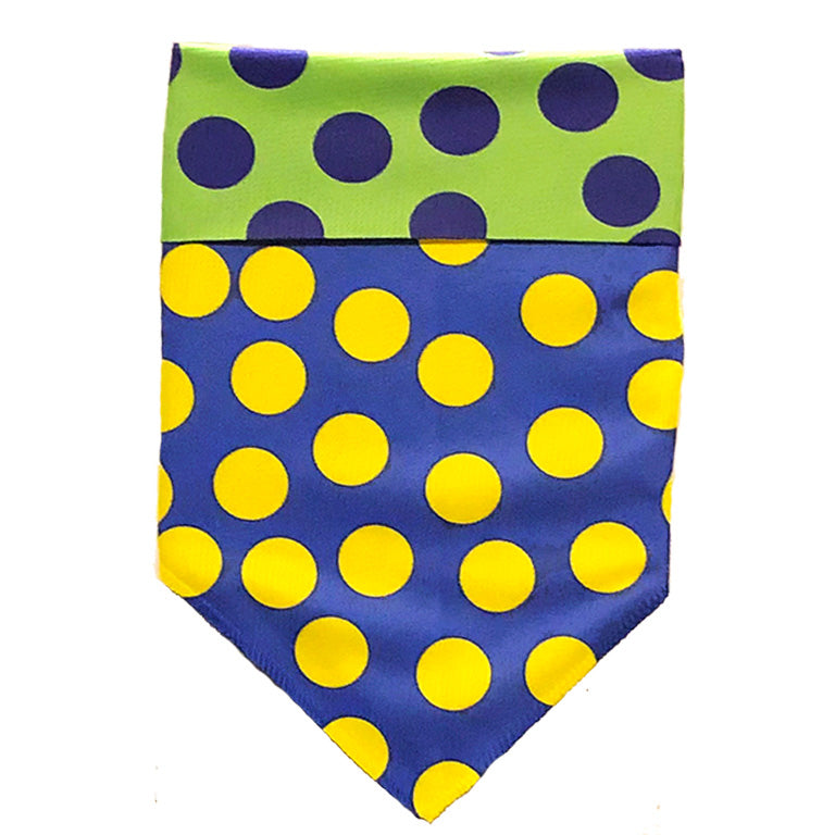 Sport Bandana - DOT Blue/Green/Yellow