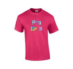 Dog Mom T-Shirt Dark Pink