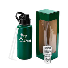 Load image into Gallery viewer, 32oz Engraved Hydro Water Bottle Dog Mom or Dog Dad