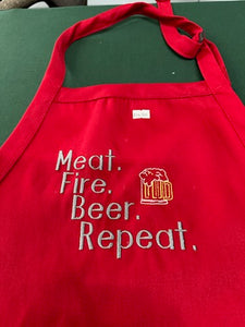 Full Length Apron with Pouch Pockets
