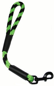 Black Ops Collection 1/2" Solid Braid Traffic Lead-Black/Lime Spiral