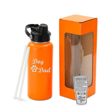 Load image into Gallery viewer, 32oz Engraved Hydro Water Bottle Dog Mom or Dog Dad