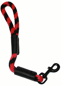 Black Ops Collection 1/2" Solid Braid Traffic Lead-Black/Red Spiral