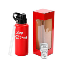 Load image into Gallery viewer, 32oz Engraved Hydro Water Bottle Dog Mom or Dog Dad