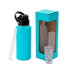 Load image into Gallery viewer, 32oz Engraved Hydro Water Bottle Dog Breed or Paw Dog Breeds A-B