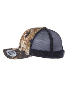 YP Classics Veil Camo Retro Trucker Cap