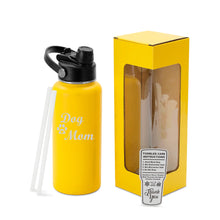 Load image into Gallery viewer, 32oz Engraved Hydro Water Bottle Dog Mom or Dog Dad