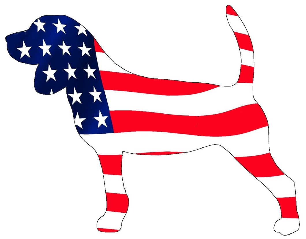 USA Beagle Dog Decal