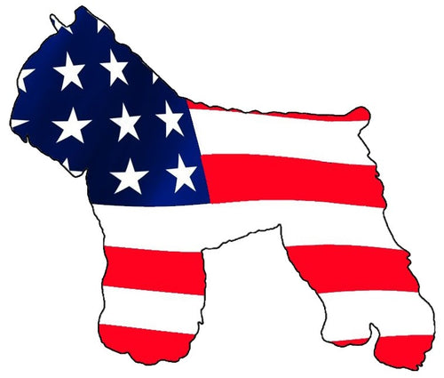 USA Bouvierr Dog Decal