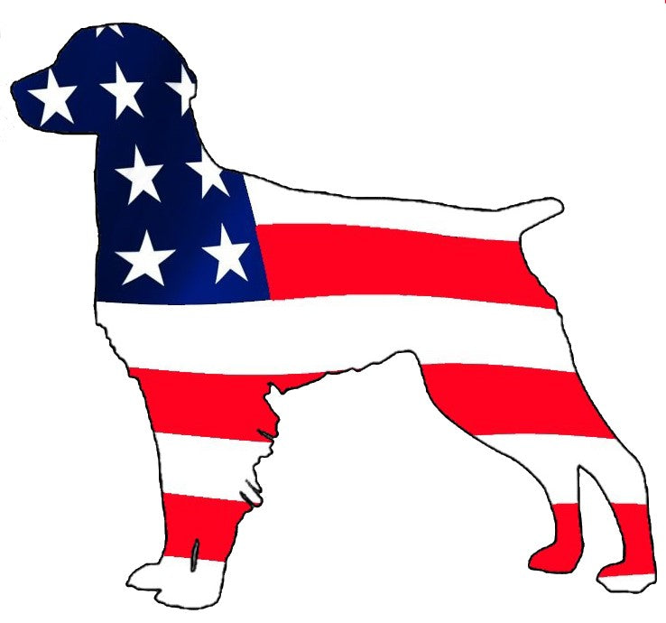 USA Brittany Spaniel Dog Decal