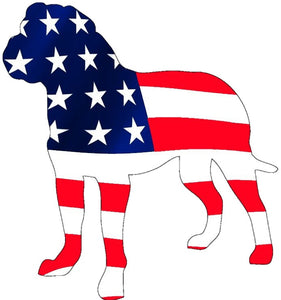 USA Bullmastiff Dog Decal