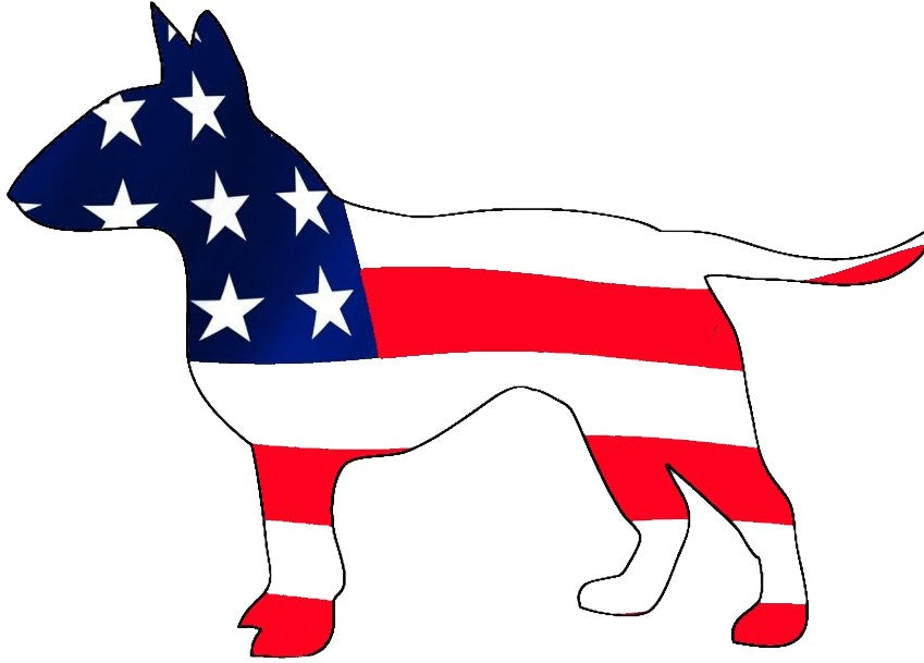 USA Bull Terrier Dog Decal