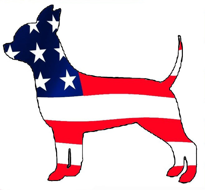 USA Chihuahua Dog Decal
