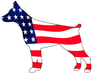 USA Doberman Pinscher Dog Decal