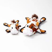 Load image into Gallery viewer, Bumpy Brown Cow Dog Toy