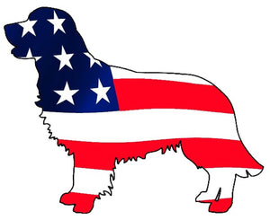 USA Golden Retriever Dog Decal