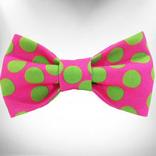 Load image into Gallery viewer, Polka Dot Dog Collars, Leads, and Bows - Neon - 4 Styles