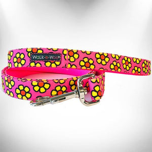 Flower Dog Collars, Leads, and Bows - 6 Styles