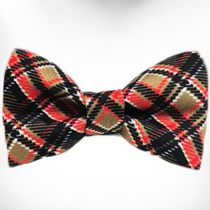 Plaid Dog Collars, Leads, and Bows - 4 Styles