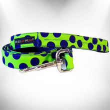 Load image into Gallery viewer, Polka Dot Dog Collars, Leads, and Bows - Neon - 4 Styles