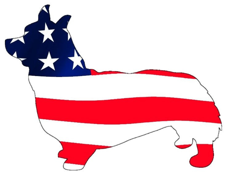 USA Pembroke Welsh Corgi  Dog Decal