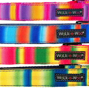 Tie Dye Dog Collars, Leads, and Bows - 4 Styles