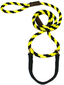 1/2" Solid Braid Martingale Style Lead Bumblebee
