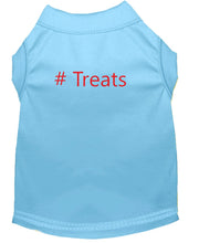 Load image into Gallery viewer, # Treats Dog Shirt Baby Blue