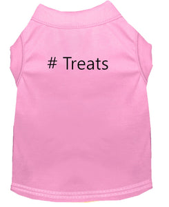 # Treats Dog Shirt Baby Pink