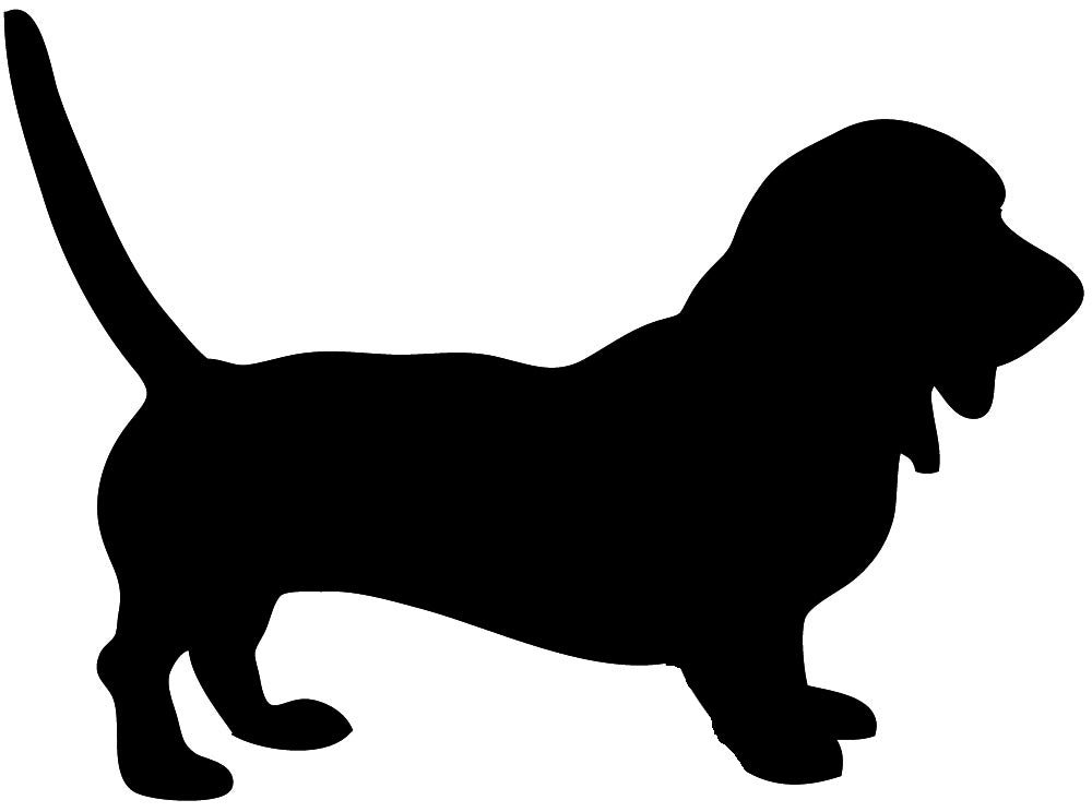 Basset Hound Dog Decal
