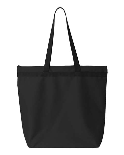 Black Personalized Embroidery Canvas Tote