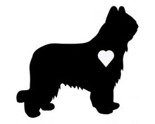 Load image into Gallery viewer, Heart Briard Dog Decal