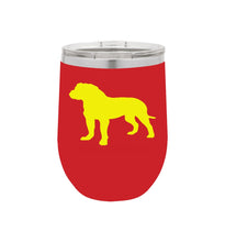 Load image into Gallery viewer, Bull Mastiff 12 oz Vacuum Insulated Stemless Wine Glass