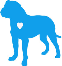 Load image into Gallery viewer, Heart Bullmastiff Dog Decal