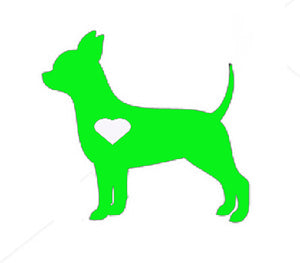 Heart Chihuahua Dog Decal