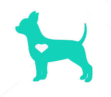 Load image into Gallery viewer, Heart Chihuahua Dog Decal